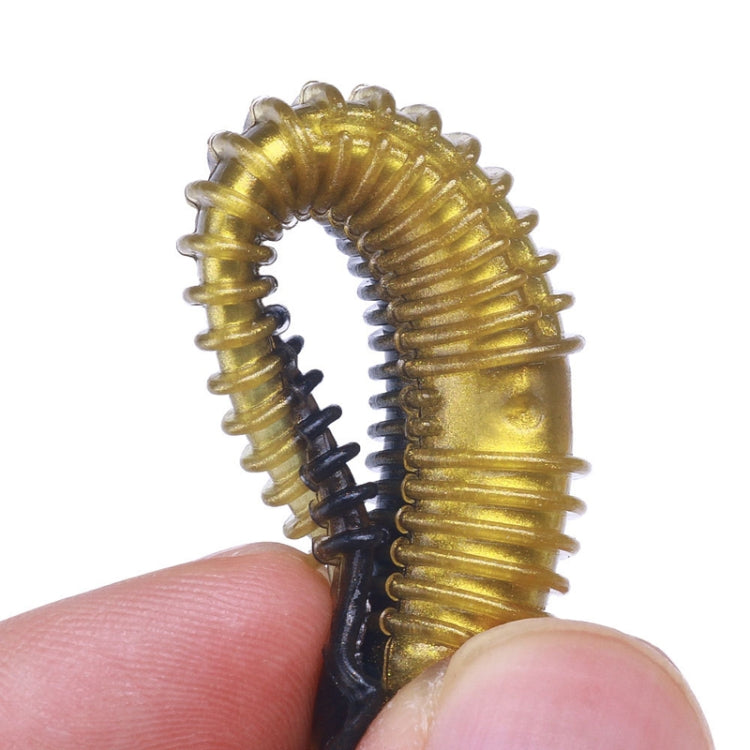 4.5cm 10pcs /Pack HENGJIA Spaghetti Worm T-Tail Soft Bait Spiral Fishing Dummy Lures(Color 2)