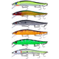 6colors /Set HENGJIA MI169 Submerged Minnow Dummy Bait Lua Hard Fishing Lures, Size: 12cm 13.6g