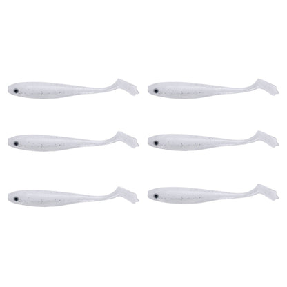 10.5cm 6pcs /Pack HENGJIA T-Tail Soft Dummy Bait Freshwater Fishing Lures(Color 4)