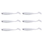 10.5cm 6pcs /Pack HENGJIA T-Tail Soft Dummy Bait Freshwater Fishing Lures(Color 4)