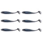 10.5cm 6pcs /Pack HENGJIA T-Tail Soft Dummy Bait Freshwater Fishing Lures(Color 6)