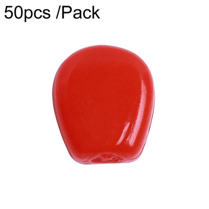 50pcs /Paquet HENGJIA SO183 Appât Souple Flottant en Maïs, Leurre de Pêche en Plastique (Rouge)