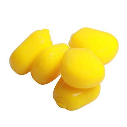 50pcs /Paquet HENGJIA SO183 Appât Souple Flottant en Maïs, Leurre de Pêche en Plastique (Rouge)