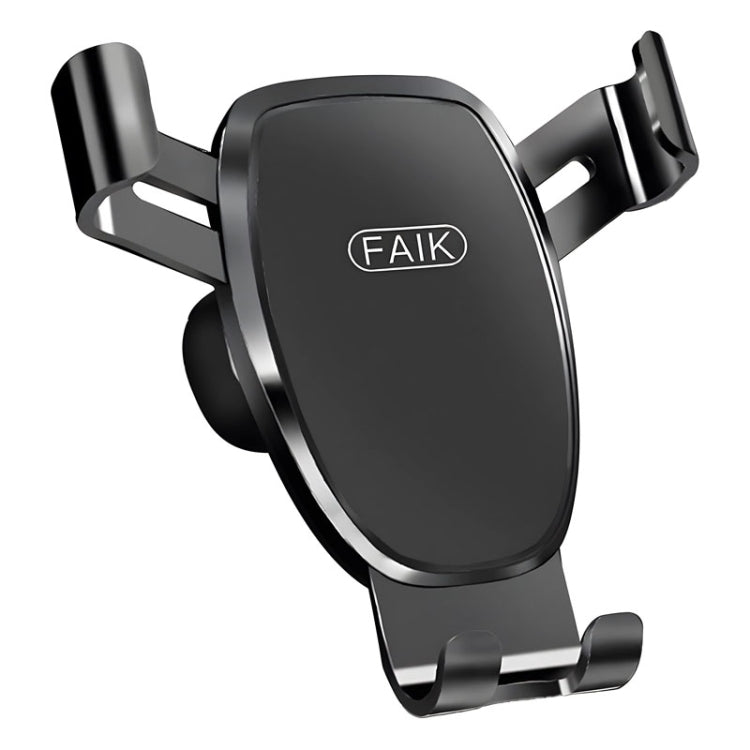 Support de téléphone de voiture FAIK pour grille d'aération, support de téléphone de voiture triangulaire à capteur de gravité, couleur : modèle noir givré