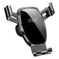 FAIK Car Cell Phone Holder Air Vent Triangle Gravity Sensor Car Phone Bracket, Color: Black Mirror Model