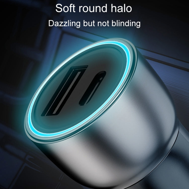 QIAKEY Vehicle Dual Port Fast Charging Charger One To Two Cigarette Lighter, Model: TK519 Coffee