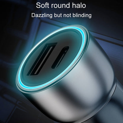 QIAKEY Vehicle Dual Port Fast Charging Charger One To Two Cigarette Lighter, Model: TK515 Coffee