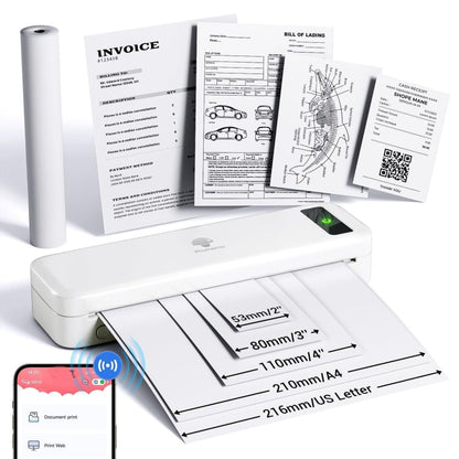 Phomemo M835  Wireless Bluetooth Thermal Printer Support Multi-Size Thermal Paper