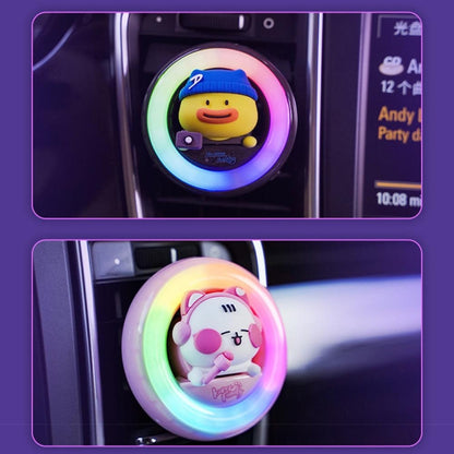 ICARER FAMILY XX-28 Car Aromatherapy Colorful Rhythm Lights Air Vent Aromatherapy Decoration(Purple)