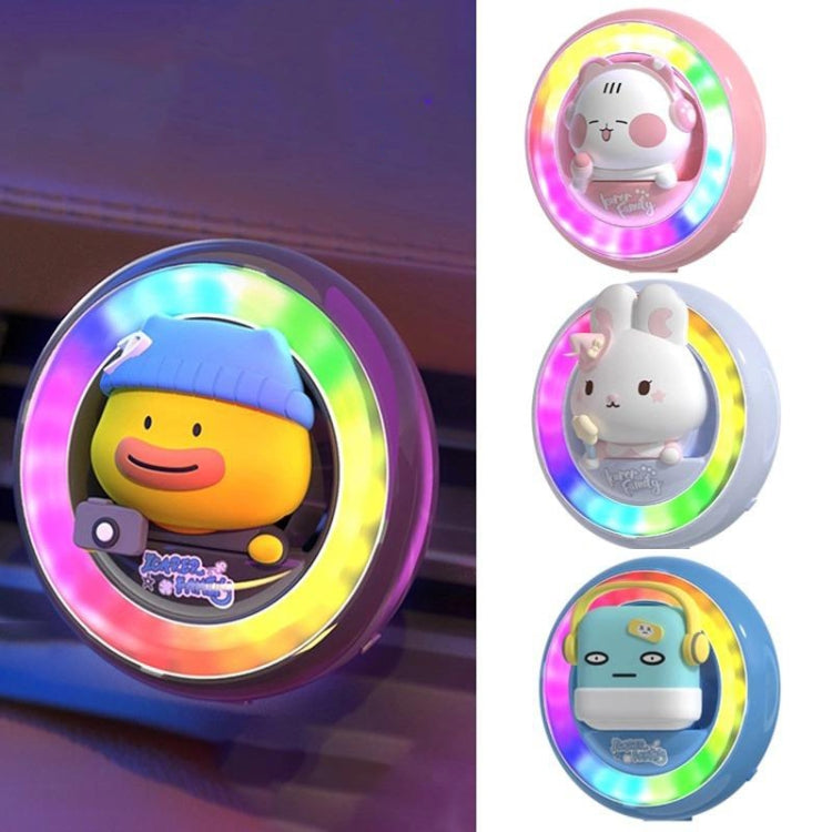 ICARER FAMILY XX-28 Car Aromatherapy Colorful Rhythm Lights Air Vent Aromatherapy Decoration(Purple)
