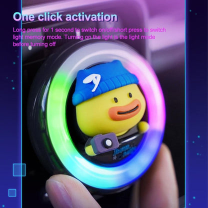 ICARER FAMILY XX-28 Car Aromatherapy Colorful Rhythm Lights Air Vent Aromatherapy Decoration(Purple)