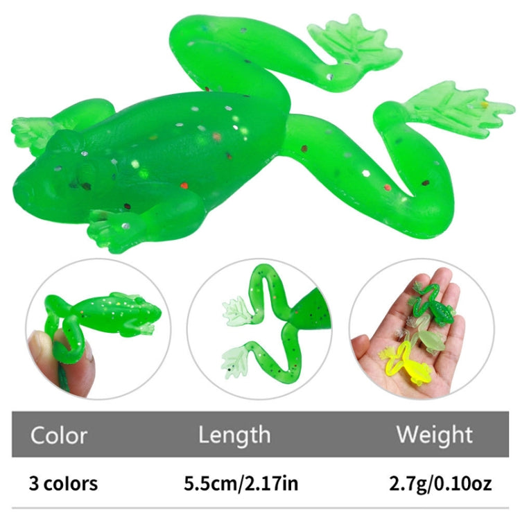 5pcs /Pack HENGJIA SO193 Thunderfrog Soft Bait Lua Fishing Dummy Lures, Size: 5.5cm 2.7g(Luminous Color)