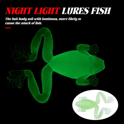 5pcs /Pack HENGJIA SO193 Thunderfrog Soft Bait Lua Fishing Dummy Lures, Size: 5.5cm 2.7g(Luminous Color)