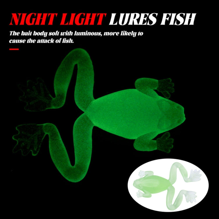 5pcs /Pack HENGJIA SO193 Thunderfrog Soft Bait Lua Fishing Dummy Lures, Size: 5.5cm 2.7g(Dark Green)