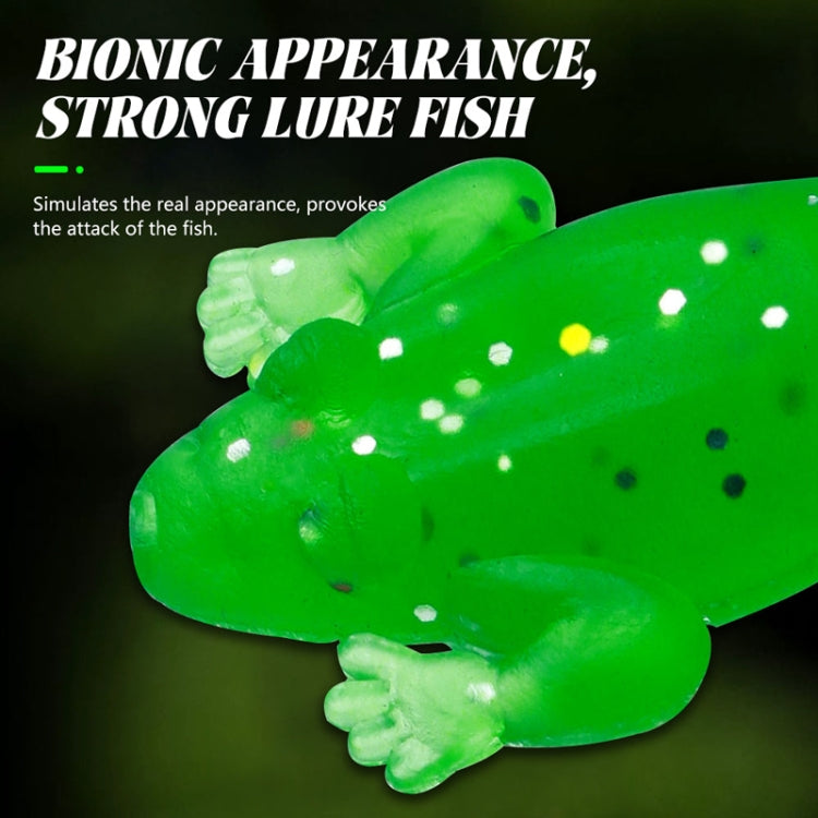 5pcs /Pack HENGJIA SO193 Thunderfrog Soft Bait Lua Fishing Dummy Lures, Size: 5.5cm 2.7g(Dark Green)