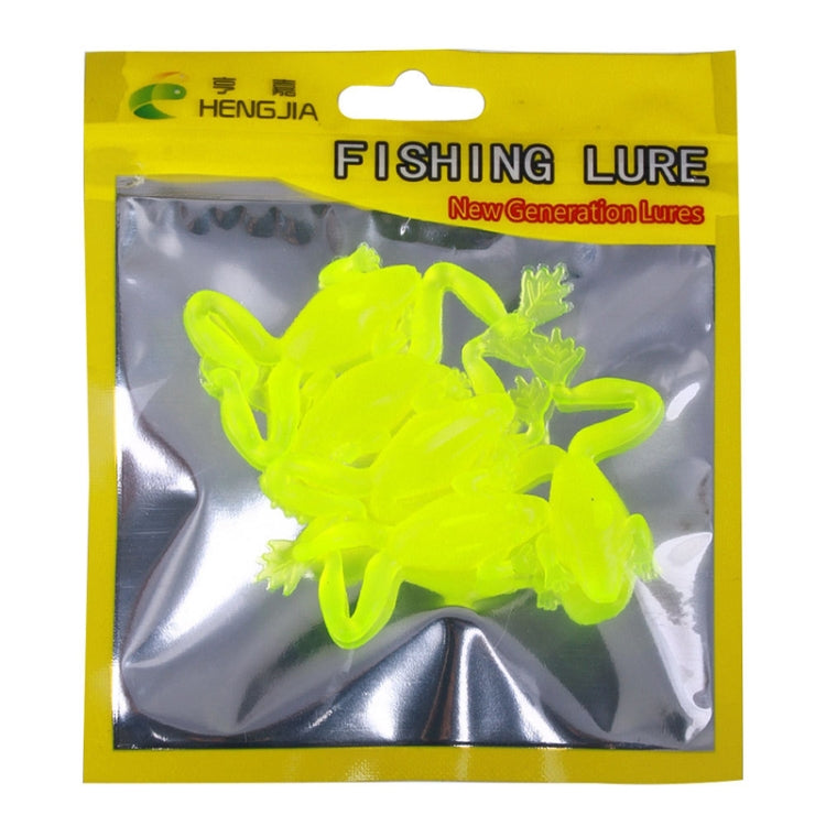5pcs /Pack HENGJIA SO193 Thunderfrog Soft Bait Lua Fishing Dummy Lures, Size: 5.5cm 2.7g(Dark Green)
