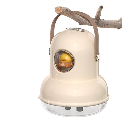 ICARER FAMILY IF-JS01 USB Charging Desktop Night Light Dual-spray Humidifier, Color: Beige (Doll)