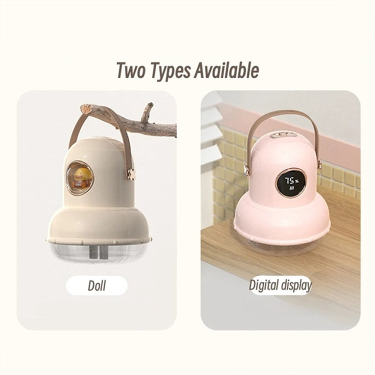 ICARER FAMILY IF-JS01 USB Charging Desktop Night Light Dual-spray Humidifier, Color: Beige (Doll)