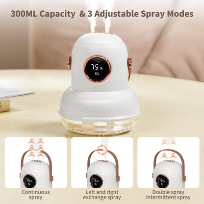 ICARER FAMILY IF-JS01 USB Charging Desktop Night Light Dual-spray Humidifier, Color: Pink (Doll)