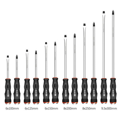 BOLEEI 9.5x300mm Straight Heart Piercing Knockable Screwdriver Convertible Tool
