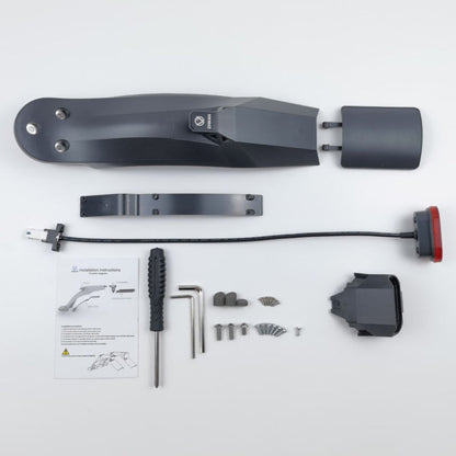 ZHIKAN Electrical Scooter Multifunctional Mudguard With Taillight For Xiaomi M365 / PRO / PRO2(Red)
