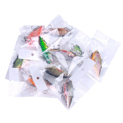 10colors /Set HENGJIA VI101 Painted VIB Dummy Lure Lua Submerged Baits, Size: 6.4cm 8g