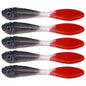 7cm 5pcs /Pack HENGJIA SO177 Dual Color Imitation Fishing Lure Freshwater Soft Dummy Bait(Color 5)