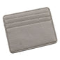 Lychee Pattern Multi-Card Slot Mini Card Holder Ultra-thin Coin Purse(Beige)