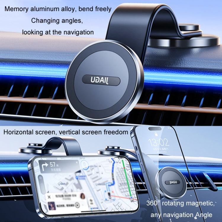 Support de téléphone portable Magsafe de type ventouse de voiture JIAGU Support de navigation de voiture télescopique pour tableau de bord (noir)