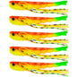 6.6cm 5pcs /Pack HENGJIA SO175 Two Color Split Fork Soft Bait Freshwater Fishing Salmon Lures(Color 3)