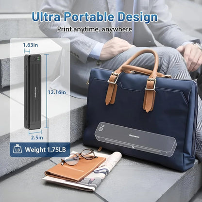 Phomemo P831 Bluetooth Portable Thermal Transfer Printer Support A4 / Letter / A5 / B5 Plain Paper Printing(Black)