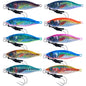 10 Couleurs/Lot HENGJIA Plaque de Fer Leurre de Pêche à la Ligne en Plomb Appât Lent pour Pêche en Mer, Modèle : 80g