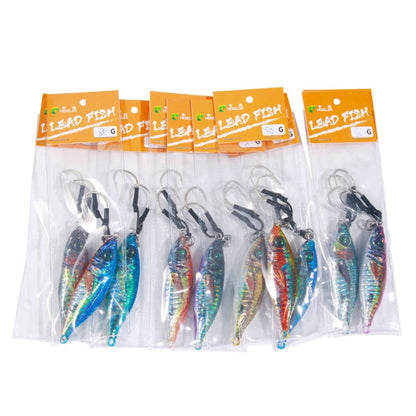 10 Couleurs/Lot HENGJIA Plaque de Fer Leurre de Pêche à la Ligne en Plomb Appât Lent pour Pêche en Mer, Modèle : 80g