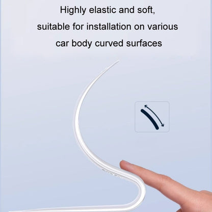 HAOCAI 40cm Car Door Anti-collision Strip Door Edge Bumper Protector, Color: 4pcs Black
