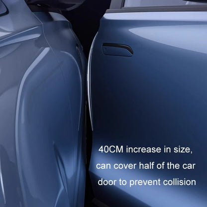 HAOCAI 40cm Car Door Anti-collision Strip Door Edge Bumper Protector, Color: 4pcs Black