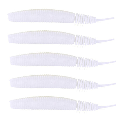 5pcs /Pack HENGJIA SO109 Spaghetti Worm Soft Bait Spiral Fishing Dummy Lures, Size: 10cm 7g(Color 1)