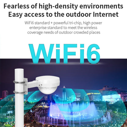 COMFAST WA933 Wi-Fi6  3000Mbps Outdoor Access Point Dual Band Waterproof Wireless Router Support VLAN(US Plug)
