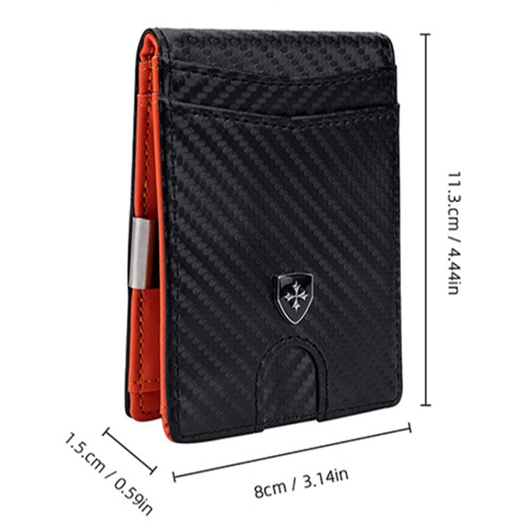 Baellerry RFID Anti-Theft Multi-Card Slot Contrasting Color Wallet Card Holder(Coffee)
