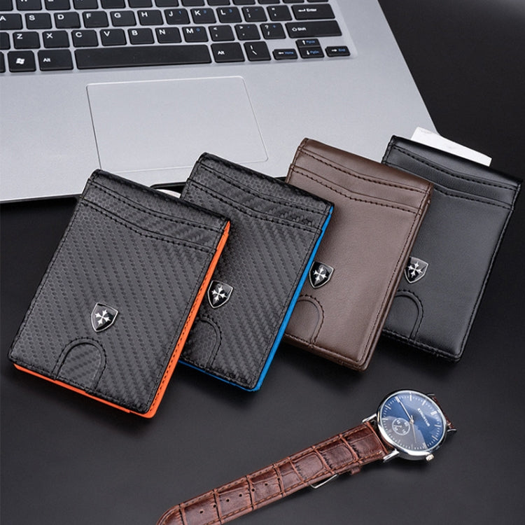 Baellerry RFID Anti-Theft Multi-Card Slot Contrasting Color Wallet Card Holder(Coffee)