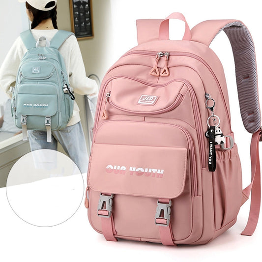 JLD  School Bag College Backpack Anti Theft Travel Bags for Teens Girls Students(Black)