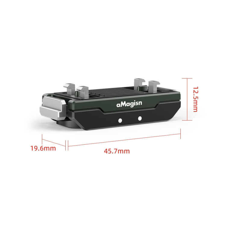 AMagisn Metal Magnetic Quick Release + Top Cover, For Insta360 Ace / Ace Pro / X5 / X3 / X2 / GoPro HERO12 Black