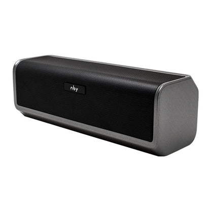 NBY 6690 TWS Couplet FM Multifunctional Desktop Plug-in Card Bluetooth Speaker(Grey)