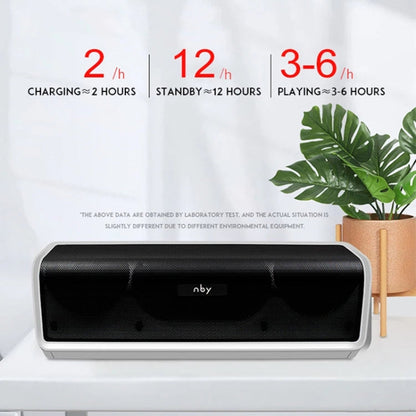 NBY 6690 TWS Couplet FM Multifunctional Desktop Plug-in Card Bluetooth Speaker(Grey)