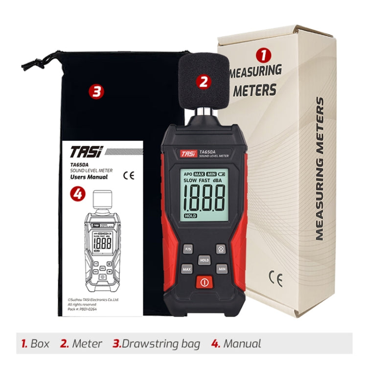 TASI TA650A Decibel Detector House Volume Tester Noise Meter