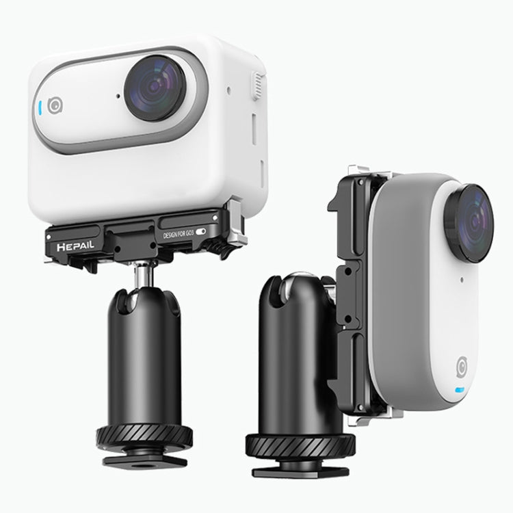 Pour support de caméra HEPAIL Insta360 GO 3, style : griffe froide