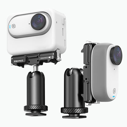 Pour support de caméra HEPAIL Insta360 GO 3, style : griffe froide