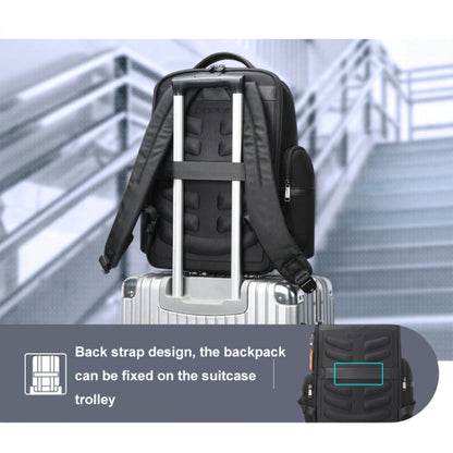 Bopai 61-121601 Large Capacity Waterproof Business Laptop Backpack With USB+Type-C Port(Blue)