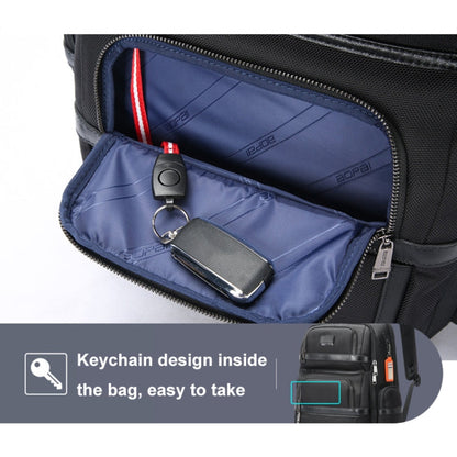 Bopai 61-121601 Large Capacity Waterproof Business Laptop Backpack With USB+Type-C Port(Blue)