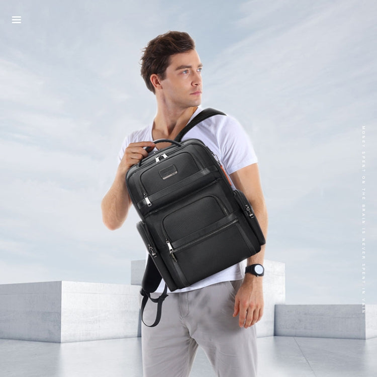 Bopai 61-121601 Large Capacity Waterproof Business Laptop Backpack With USB+Type-C Port(Blue)