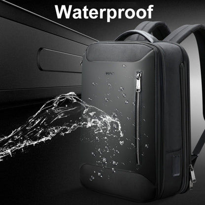 Bopai 61-19011 Large Capacity Waterproof Travel Laptop Backpack With USB+Type-C Port(Black)